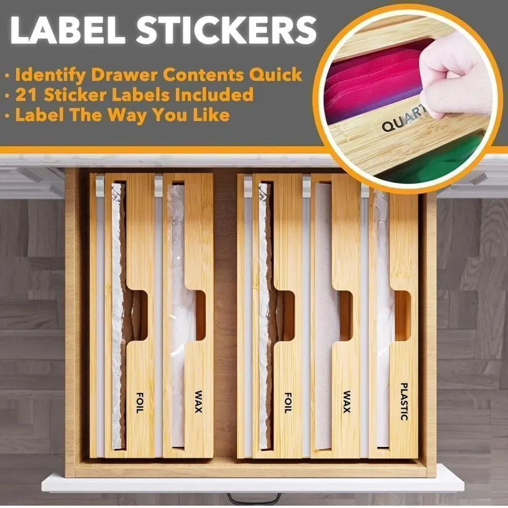 SpaceAid WrapNeat 3 in 1‎ Wrap Organizer with Cutter
